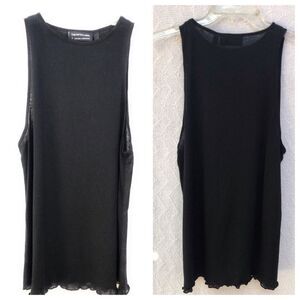 The Fifth Label‎ Sleeveless Long Black Blouse NWOT